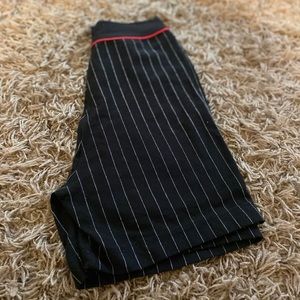 pinstriped black bike shorts • vintage bike shorts